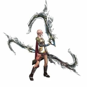 Karakter Final Fantasy Warrior Of Light 3d-modell