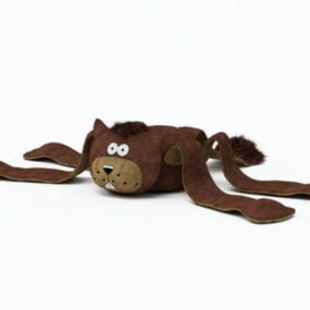 狗毛绒玩具3d模型