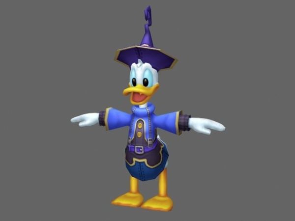 Character Donald Duck Free 3d Model Max Vray Open3dmodel