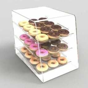 甜甜圈展示柜3d模型