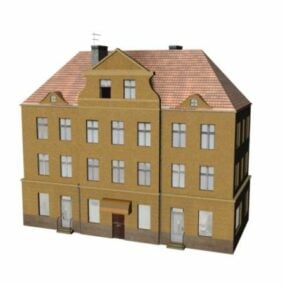 Wohnheimgebäude 3D-Modell