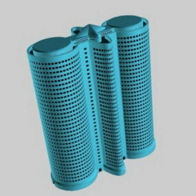 Double Cylinder Architecture 3d model