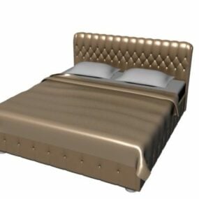 더블 사이즈 매트리스 침대 3d 모델