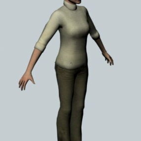 Dr. Judith Mossman – 3D model postavy s poločasem rozpadu