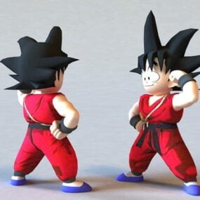 Modelo 3d de Dragon Ball Kid Goku