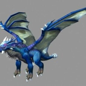 Modello 3d del personaggio del drago Kalecgos