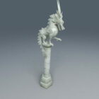 Dragon Pillar Statue