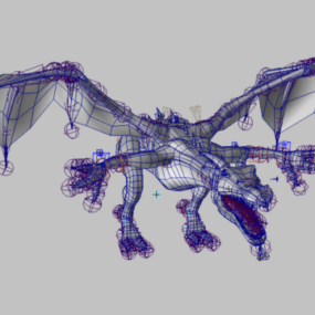 Modelo 3d de animación Dragon Rig