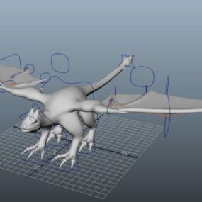 Dragon Rigged 3d model