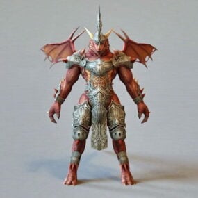 Kılıçlı Pegasus Savaşçısı Karakteri 3D model