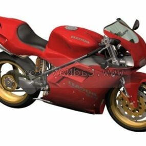 Ducati 916 Sport Bike Motorcykel 3d model