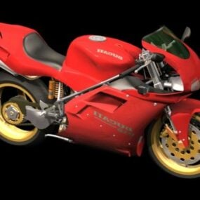 Ducati 916 Sport motorfiets 3D-model