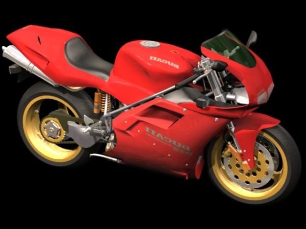 Motocicleta deportiva Ducati 916