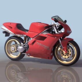 Model 3d Motosikal Ducati Sport