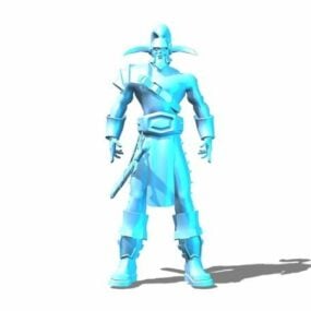 Dynasty Warrior Charakter 3D-Modell