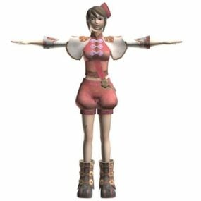 Dívka sirotek charakter 3D model