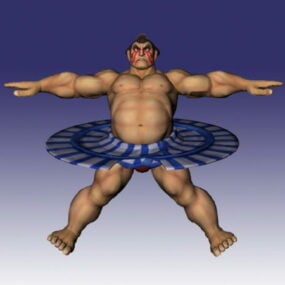 E. Honda dans Super Street Fighter modèle 3D