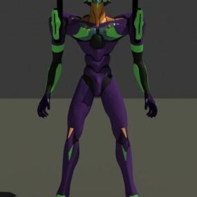 Personnage de robot de l'unité Eva modèle 3D