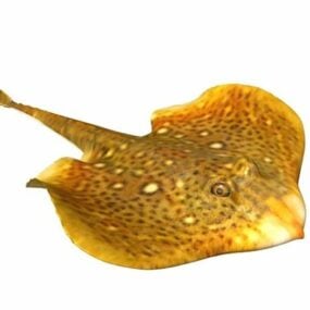 Mô hình 3d cá đuối đại bàng