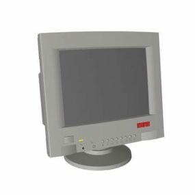 Modello 3d del primo monitor Crt