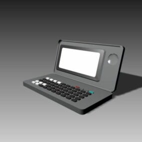 โมเดล 3 มิติคอมพิวเตอร์แล็ปท็อปยุคแรก