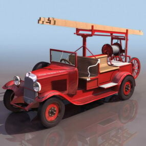 Early Pump-žebřík Truck 3D model