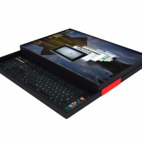 Raný 3D model notebooku Tablet