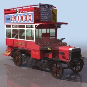 Early Type Of Automobile 3d model