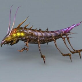 Modello 3d animale degli scarabei stercorari