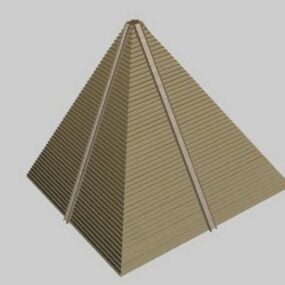 דגם תלת מימד של פירמידה מצרית
