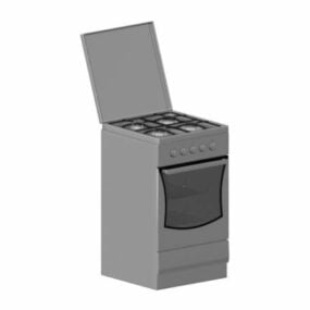 Electric Oven With Gas Stove 3d model