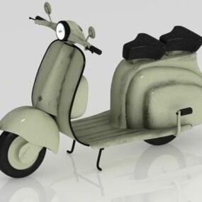Electric Scooter Moped 3d model