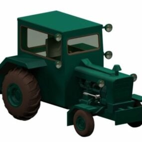 Model 3d Traktor Listrik