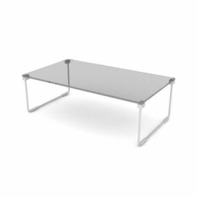 Modelo 3D de móveis elegantes para mesa de centro