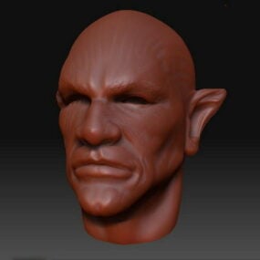 3D model mužské postavy elfa