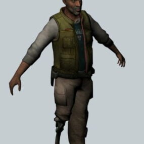 Eli Vance – Half Life Character 3d модель