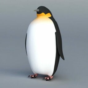 Mô hình 3d chim cánh cụt hoàng đế