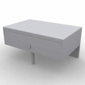 طاولة جانبية مع درج أثاث نموذج ثلاثي الأبعاد