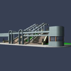 Entrance Of The Theatre 3d model