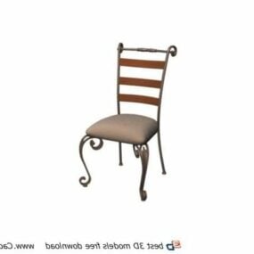 Furniture European Style Dining Chair 3d model