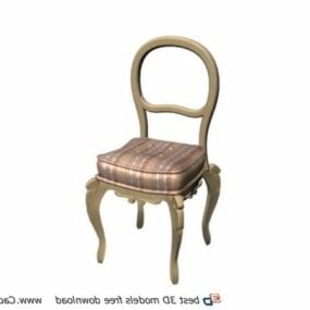 Evropský nábytek jídelní židle 3D model
