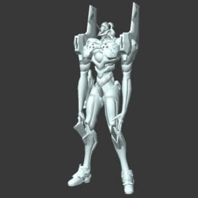 3D model robotické postavy Evangelion
