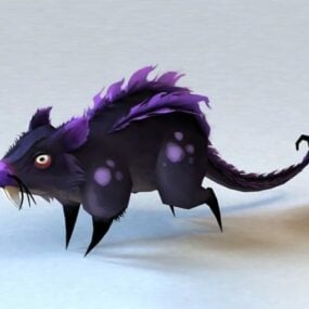 3D-Modell der bösen Ratte