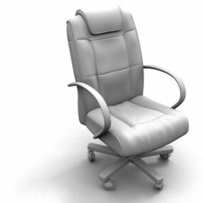Cadeira executiva com encosto de cabeça Modelo 3D