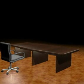Biurko i krzesło wykonawcze Model 3D