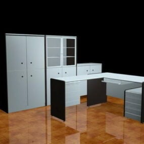 Executive Desk Furniture Collection 3d model
