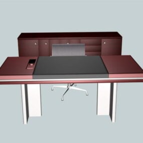 Set da scrivania esecutivo modello 3d