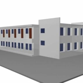 Edificio experimental para escuela modelo 3d