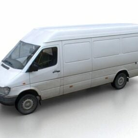 نموذج شاحنة الشحن السريع ثلاثي الأبعاد