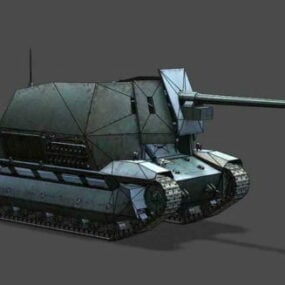 Fcm 36 باك 40 دبابة نموذج ثلاثي الأبعاد